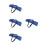 4Pièces Dossier Extensible Bleu Avec Ergonomique 4