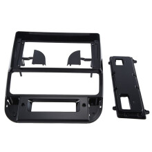 9 Inch Autoradio Fascia voor  406 1999-2004 Installeer Facia Console Bezel Adapter Plaat Trim Cover (Zwart)