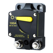 Circuit Breaker Fuse Reset 12-48V  Car Audio Amplifier Circuit Breaker Waterproof, 100A