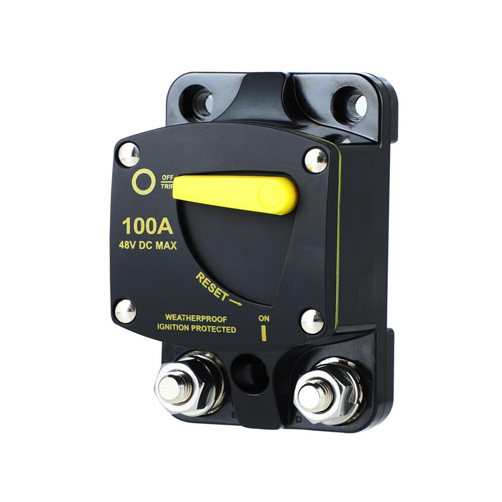 Circuit Breaker Fuse Reset 12-48V Car Audio Amplifier Circuit Breaker Waterproof, 100A 6032398880845