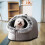 Winter Cat Bed Warm Enclosed Portable Large 5