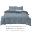 Ensemble de literie pour dortoir, polyester doux lavé, 4 pièces, lit simple/double 3