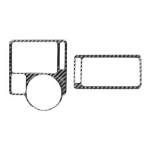 For   4 MK4 1999-2004 LHD Soft Carbon Fiber Car Dashboard Side Air Condition Outlet Vent Cover Trim Accessories