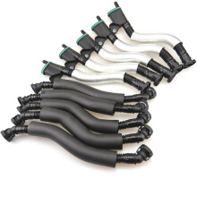 10Pcs PCV Oil Water Separator Vent Hose Combination for Q5 A3 A4 Leon Toledo 06J103221B 06H103226A