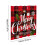 Red Polyester Christmas Shower Curtain 180x180 cm 3