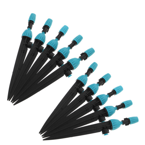 40Pcs Adjustable Plastic Drip Irrigation Emitters for Garden Use Black 1
