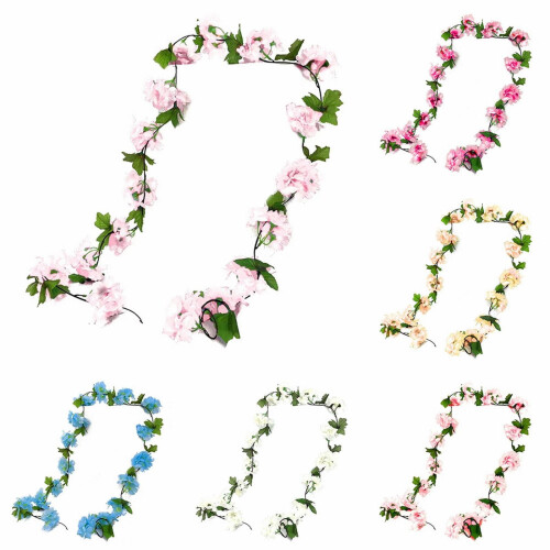 Artificial Sakura Vine Garland 2.3m 45 Flowers 2