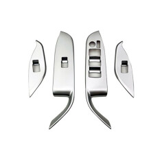Auto-Interieur Zilver Deur Armsteun Paneel Vensterglas Lift Knop Schakelaar Cover Trim voor Noah/Voxy 90 Serie 2022