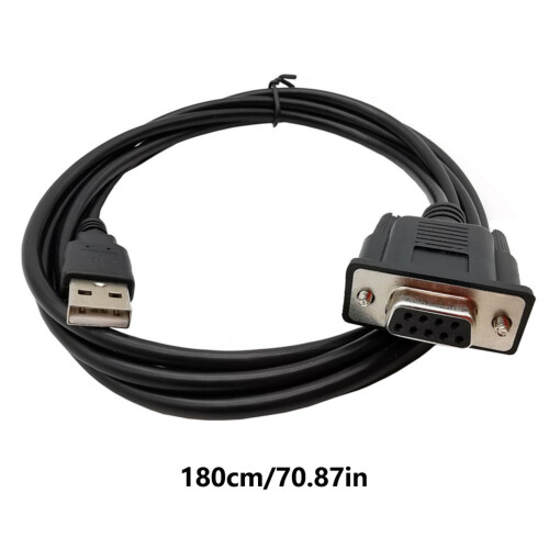 Καλώδιο υψηλής ταχύτητας μετατροπέα USB σε RS232 Καλώδιο USB αρσενικό σε RS232 θηλυκό για 2