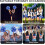 Cheerleading-Pompons mit Kunststoffgriff – 4er-Pack 4