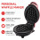 Μηχανή πρωινού Love Waffle 4 ιντσών, 16*8*12cm, γρήγορη θέρμανση, αντικολλητική επίστρωση, 8