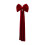 6 ft Red Velvet Bow with Foam Support 4