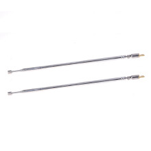 2X 62cm Long 4 Sections Radio Controle AM Radio FM TV Antenne telescopique