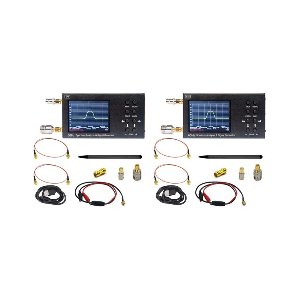 2X New Sa6 Portable 6Ghz Spectrum Analyzer & Signal Genertor To, 2G, 3G, 4G, Lte, Cdma, Dcs, Gsm, Gprs,Glonass 4711096157382