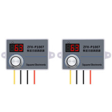 2X ZFX-P1007 Speed Regulator Adjustable 220V Fan PWM Switchs Speed Controller Conditioner Digital Display Motor Reducer