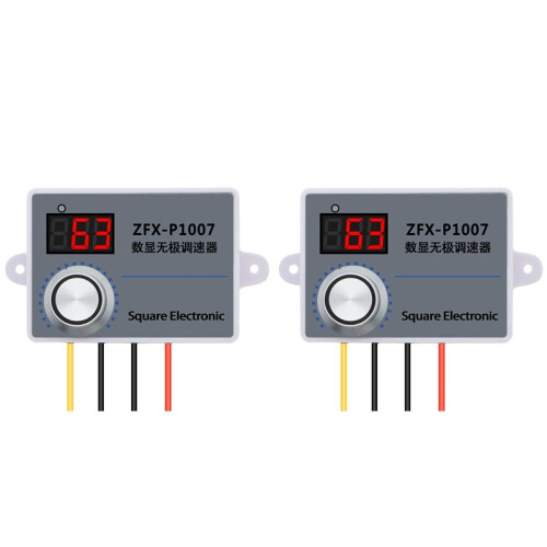 2X ZFX-P1007 Speed Regulator Adjustable 220V Fan PWM Switchs Speed Controller Conditioner Digital Display Motor Reducer 1
