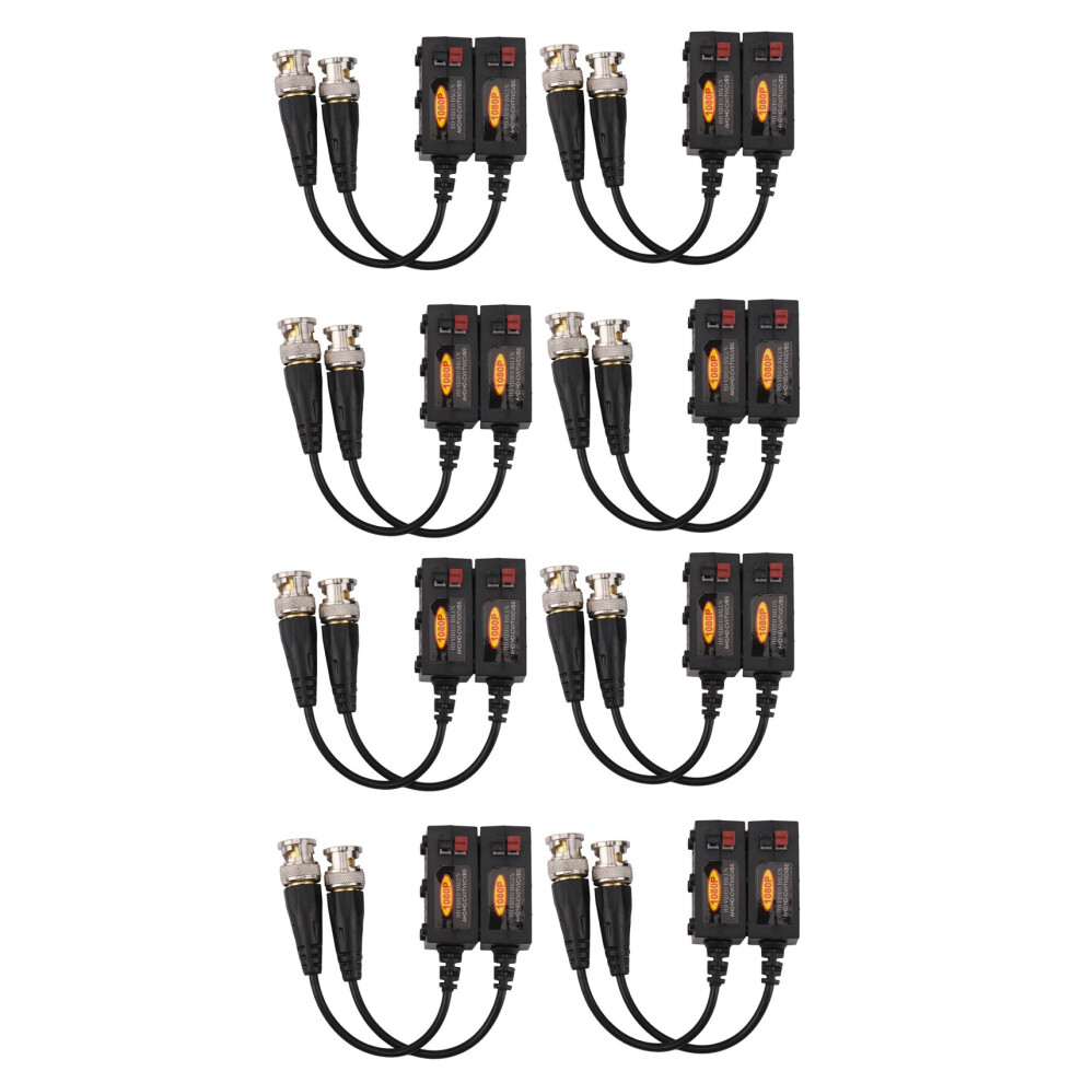 1080P Ahd/Hd-Cvi/Tvi/Cvbs Passive Hd Video Balun Transmitter 8 Pairs (Utp To 350M-600M) 4711630363286