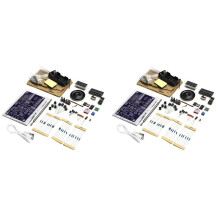 2X HU-017A RDA5807S Kit Modulo Ricevitore Radio FM Circuiti Elettronici DIY Parti Display Tubo Digitale 87-108 MHz, con Guscio