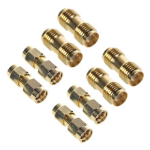 4 Pcs SMA Male to SMA Male Plug+ 4 Pcs SMA Female to SMA Female Jack RF Coaxial Adapter Connector