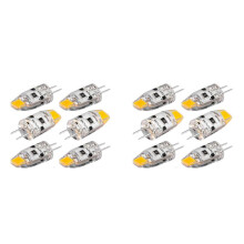 12 STÜCKE G4 LED Birne 12V Dimmbare COB LED G4 Birne 1.5W 360 Abstrahlwinkel Ersetzt 15W Halogenlampe (Warmweiß)