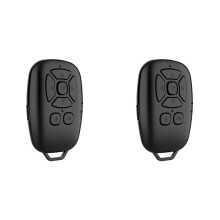 2X Remote Control Selfie Camera Shutter Release Mobile Phone Button E-Book Turn Page Photo Wireless Controller