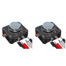 2X 5.0 Audio Receiver 3D Stereo Wireless Adapter TF-Karte Cinch 3,5 mm 3,5 AUX-Buchse für Kabelgebundene Autolautsprecher-Kopfhörer
