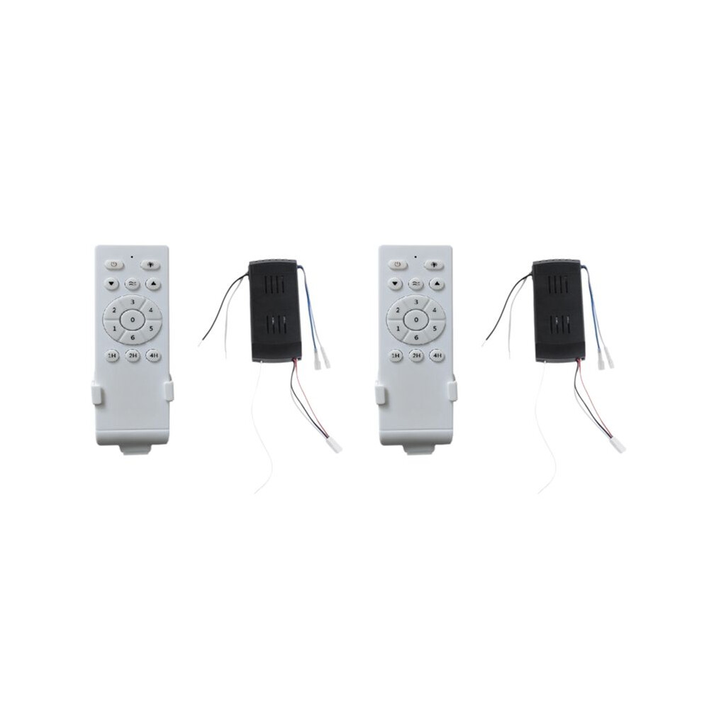 Light 2X Universal Ceiling Fan Remote Control Kit Low Voltage 30W Fan Driver Controller 6-Speed & Timing Remote