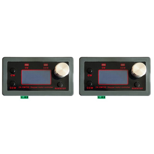 2X SMC02 Stepper Motor Forward and Reverse Module Control Board Pulse/Speed Control Module/Speed Display Driver Package