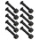 80Sets Black Mounting Bolts Set Skateboard Hardware Steel Replacement 2
