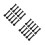80Sets Black Mounting Bolts Set Skateboard Hardware Steel Replacement 4