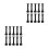 80Sets Black Mounting Bolts Set Skateboard Hardware Steel Replacement 6