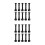 80Sets Black Mounting Bolts Set Skateboard Hardware Steel Replacement 8