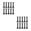 80Sets Black Mounting Bolts Set Skateboard Hardware Steel Replacement 9