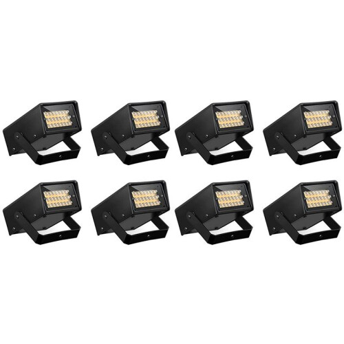 8 Pieces Strobe Party Lights, Bright LED Strobe Lights  Party Lights Adjustable Flash Speed Control Party Stage