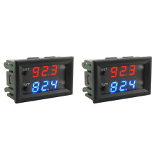 2X W2809 12V AC110-220V Probe Digital Temperature Control LED Display Thermostat with Heat/Cooling Control