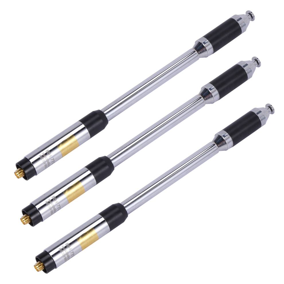 3X Rh770 Dual Band 144/430Mhz High Gain Sma-Female Telescopic Antenna For Uv-5R Uv-82 Bf-888S Rh-770 6032382750642