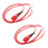 2X Neon Indicator  Signal Lamp Red Light AC 250V W2 Wires 1
