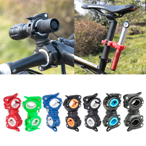 Flashlight Mount Holder with Rotation Clip Clamp 1