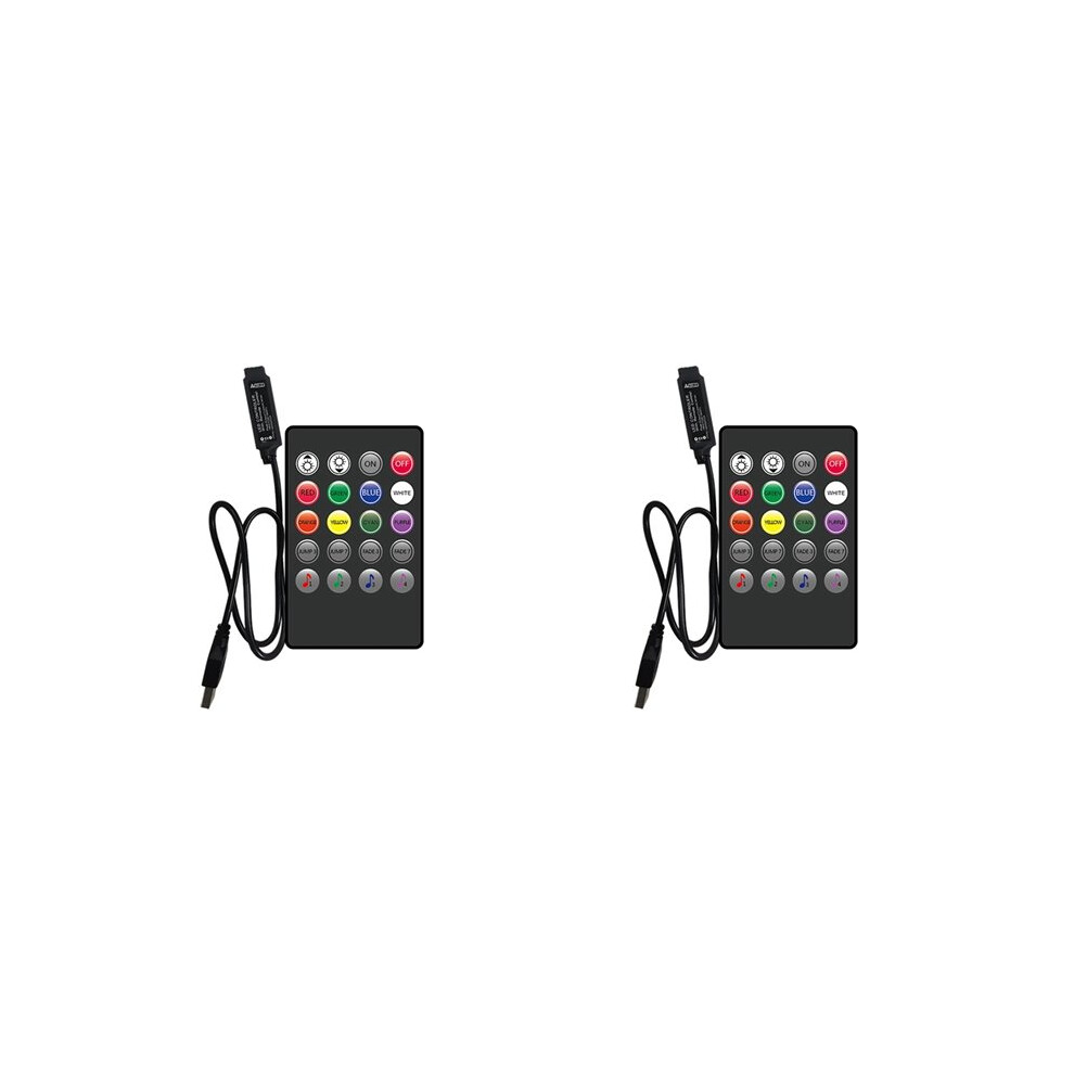 2X 5V Music Rgb Controler Usb Control 20Key Rgb Controller Ir Wireless Music Sync Dimmer For Led S Strips Light 6033514768788