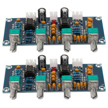 2X Preamplificatore del Preamplificatore Della Scheda di Tono NE5532 con Controllo del Tono di Regolazione del Volume Degli Alti Bassi per La Scheda