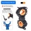 Flashlight Mount Holder with Rotation Clip Clamp 6