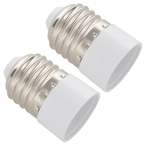 2X E27 A E14 Della Lampada LED Base Adattatore Lampadina Convertitore