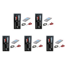 5X 3.7V Amplifier Board Square Dance Speaker Amplifier Support AUX TF-Card U-Disk Recording 5-8Inch Speaker