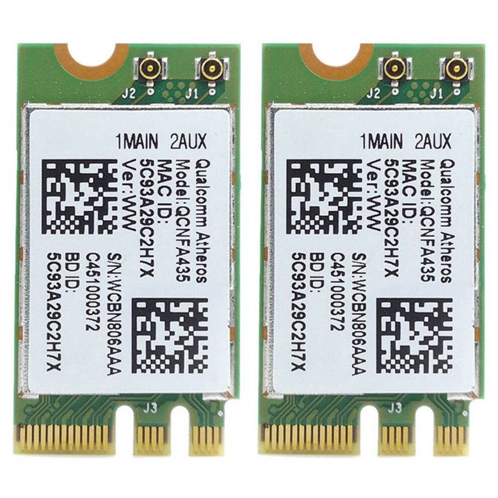 2X Wireless Adapter Card For Atheros Qca9377 Qcnfa435 802.11Ac 2.4G/5G Ngff Wifi Card 4.1 6032093450558