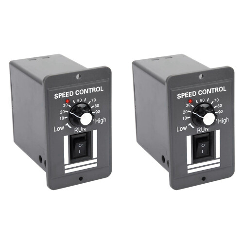 2X  12V 24V 36V 48V 10A PWM Motor Speed Controller Reversible  Regulator Control Forward Rotation Stop