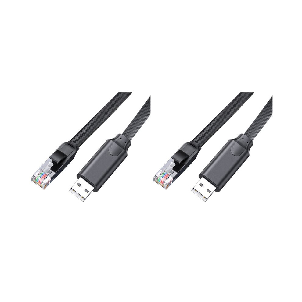 Photos - Cable (video, audio, USB) 2X USB to RJ45 Console Cable RS232 Serial Adapter for Laptop Computer USB RJ45 8P8C Converter Console Cable 300cm