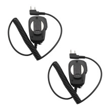 2X 2 Broches  PTT Haut-Parleur MIC Talkie Walkie Accessoires pour  UV5R 888S pour