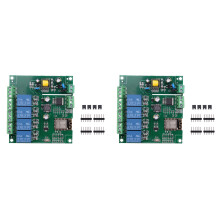 2X ESP8266 ESP-12F WIFI Relay Module 4Channel AC90-250V/DC7-30V/5V Delay Relay for IDE Home