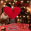 Knitted Crochet Heart Tree Topper Red 1 piece 6