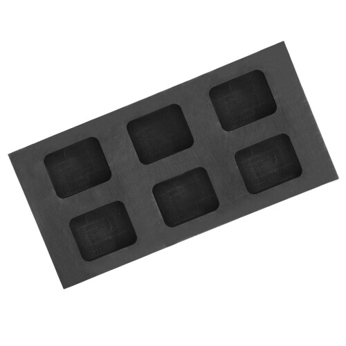 5Pièces Moules En Graphite Noir Pour Métal Précis 2
